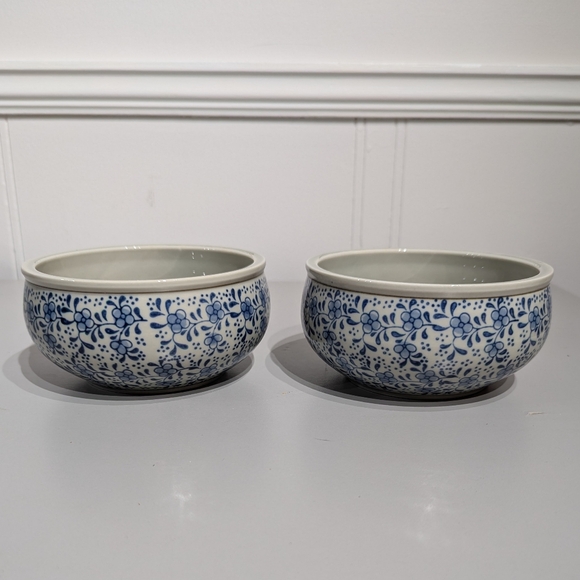 Vintage Japanese Arita ware stoneware bowls - Old Kiln. Matching pair - Picture 1 of 16